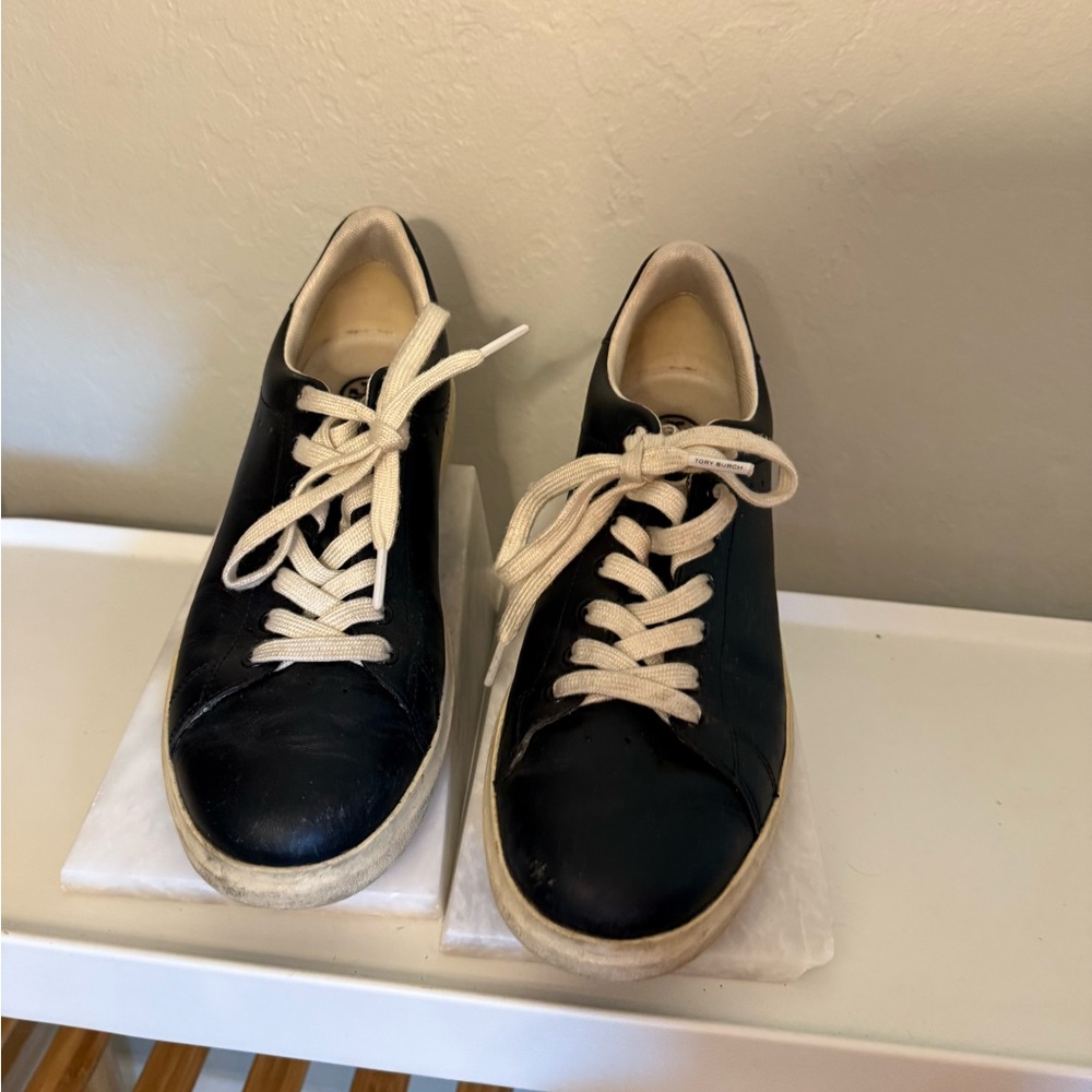 Tory Burch Black and White Sneakers - Picture 9 of 12